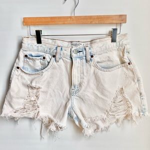 Abercrombie & Fitch acid wash denim shorts, size 26!